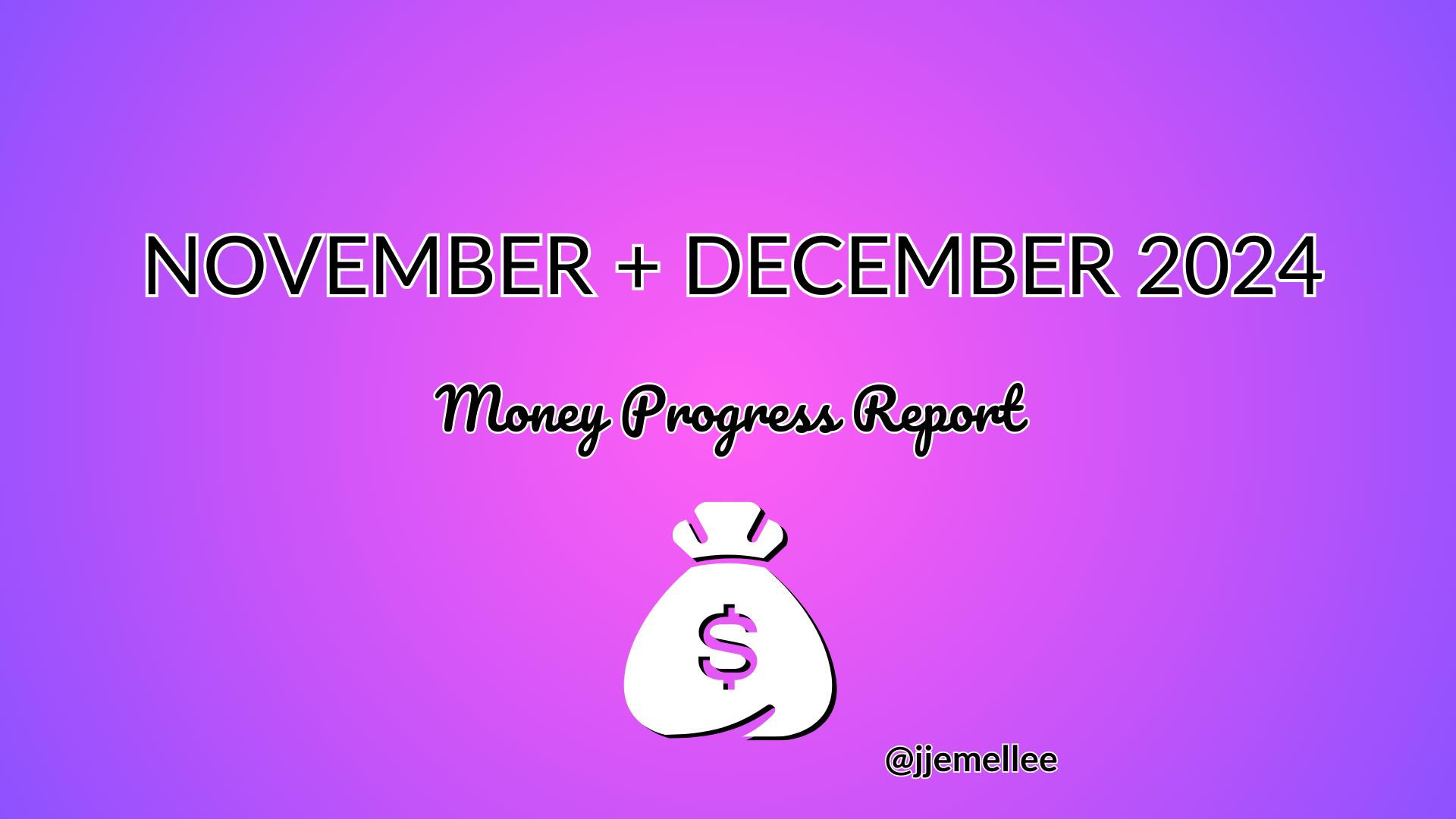 Wrapping it all up | November + December 2024 Monthly Money Progress Report